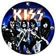 KISS Rocking Out Wood Wall Clock